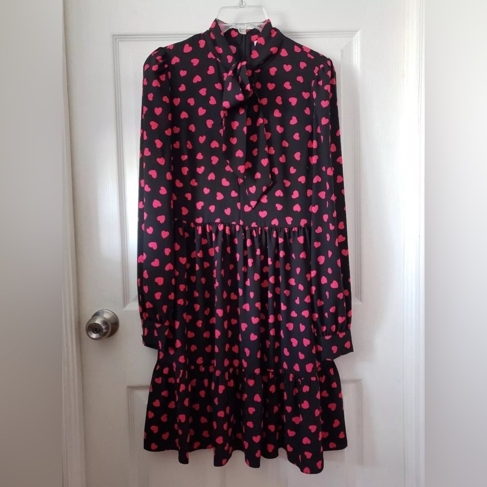 Kate Spade Heartbeat Tie Neck Shirtdress- SIZE 8, EUC